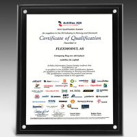 Acrylic Certificate Holder for Wall or Desk. 2 piece Acrylic Frames in Clear or Black. Sold Blank. Can be Surface Printed.