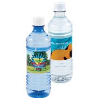 Custom Promotional Bottled Water, Spring Water, BPA free bottles & Custom Label Water. Bottle Water Holders.