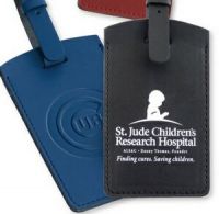 Custom Printed Leather Luggage & Bag Tags. De-bossed, Embossed, or Screen Printed with Your Logo