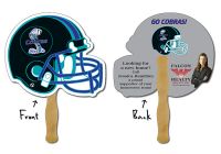 Custom Shaped Paper Hand Fans. Hand Held Paper Stick Fans in Many Custom Shapes