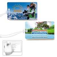 Custom Printed Plastic Luggage Tags. Logo Printed Plastic Luggage Tag Options