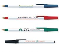 Promotional Stick Pens with Your Logo: Bic, Stick, Budget and Economy Styles: Writing Instruments for Restaurants, Hotels, & Business using Company Colors