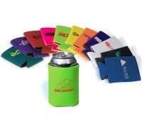 Promotional Koozies. Logo Printed Beverage & Bottle Holders. Koozie Shapes for Bottle & Cans